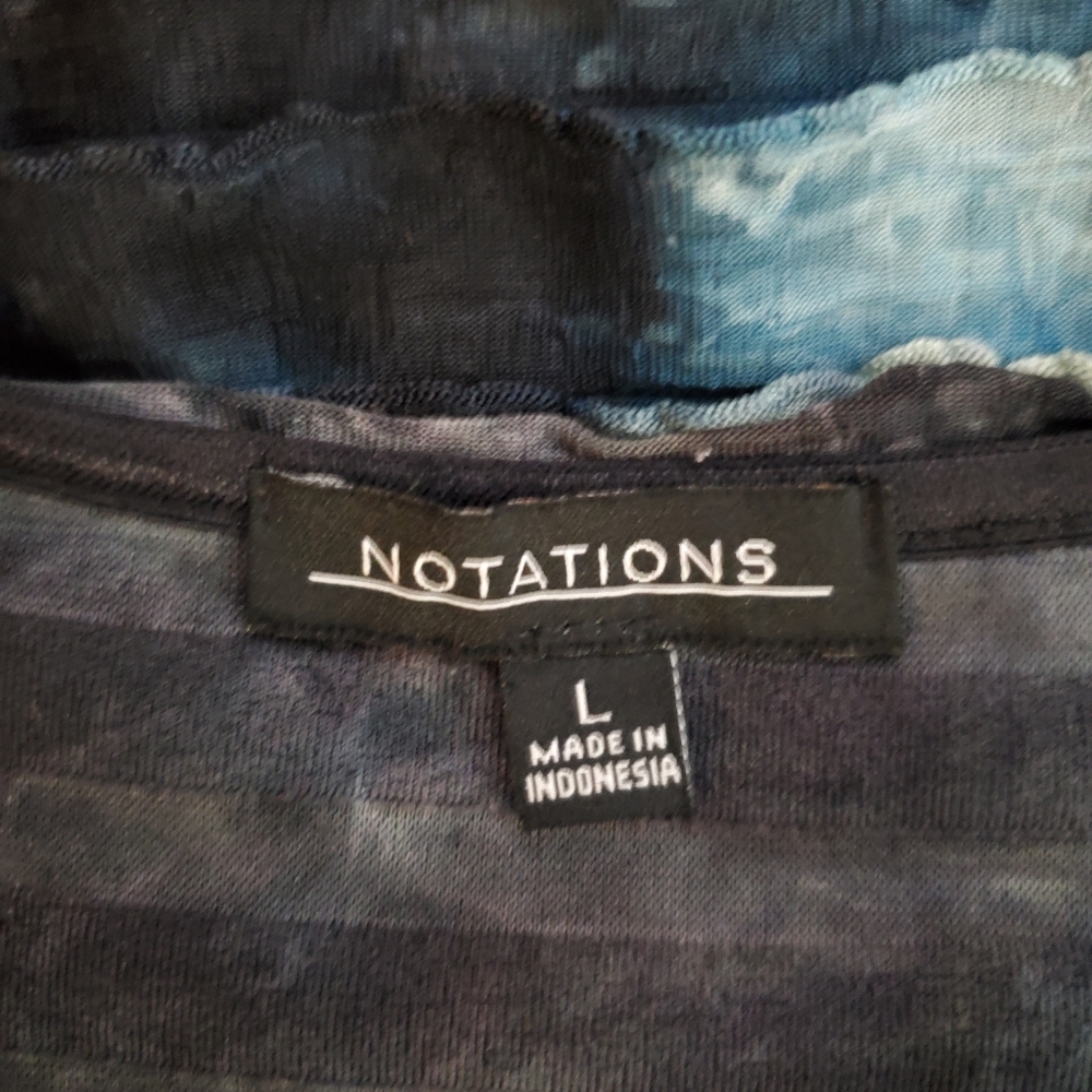NOTATIONS RUFFLED  blouse - Picture 8 of 8